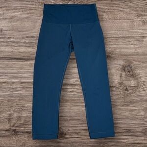 LULULEMON Wunder Under High-Rise Crop 21” Luxtreme – Graphite Grey - Size 6